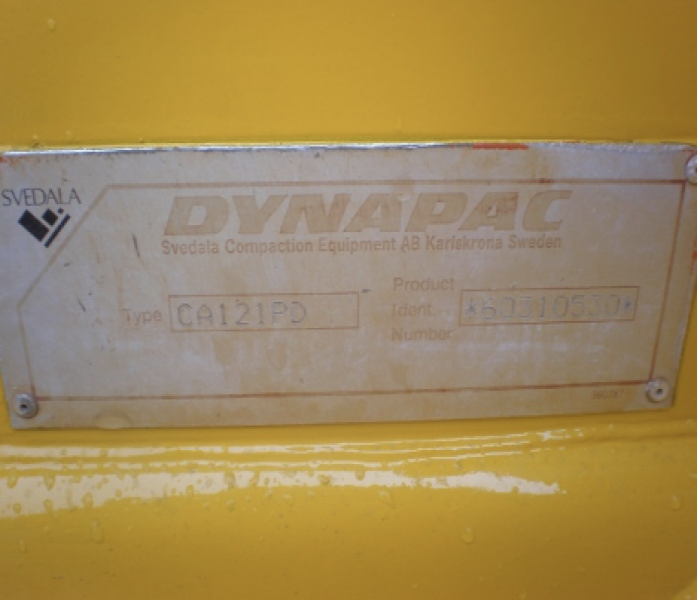 Vibro Roller DYNAPAC CA121PD